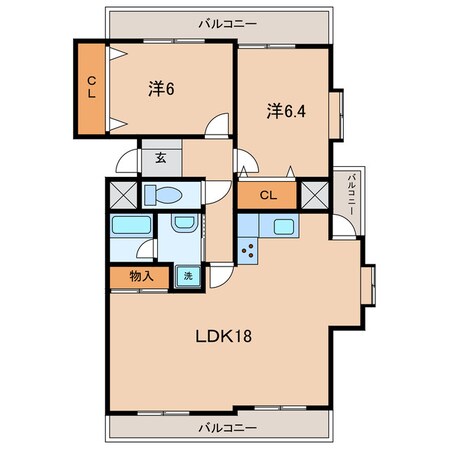 桜町前駅 徒歩9分 13階の物件間取画像